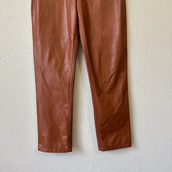 ABERCROMBIE & FITCH Curve Love 90s Straight Pants Brown Ultra HR - Picture 4 of 13